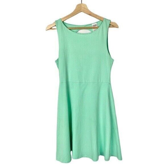PINK Victoria's Secret Mint Green Keyhole Back Mini Skater Fit & Flare Dress M - Picture 1 of 6